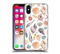 Head Case Designs Licenza Ufficiale Ninola Conchiglie di Mare all'arancia Piccante Modelli Acquarello Custodia in Gel [Protezione di Grado Militare] Compatibile con Apple iPhone X/iPhone XS