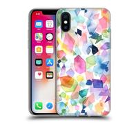 Head Case Designs Licenza Ufficiale Ninola Cristalli di Gemme Colorate Modelli Acquarello Custodia in Gel [Protezione di Grado Militare] Compatibile con Apple iPhone X/iPhone XS