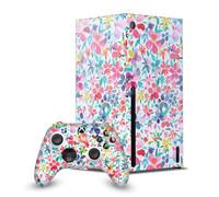 Head Case Designs Licenza Ufficiale Ninola Petali Colorati Primavera Mix Arte Pacchetto Console Da Gioco Wrap E Pelle Per Controller Compatibile con Xbox Series X