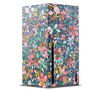 Head Case Designs Licenza Ufficiale Ninola Petali Colorati Verdi Assortiti Console Da Gioco Wrap Compatibile con Xbox Series X