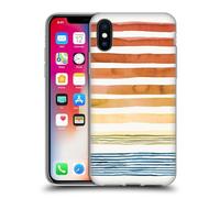Head Case Designs Licenza Ufficiale Ninola Righe Tramonto Estate Modelli Acquarello Custodia in Gel [Protezione di Grado Militare] Compatibile con Apple iPhone X/iPhone XS