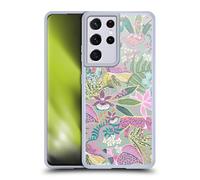 Head Case Designs Licenza Ufficiale Ninola Summer Vibe Jungle Green Collezione 2025-26 Design Custodia in Gel [Grado Militare] Compatibile con Samsung Galaxy S21 Ultra 5G E Compatibile con MagSafe