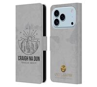 Head Case Designs Licenza Ufficiale Outlander Craigh Na Dun Grafiche Custodia Portafoglio in Pelle Compatibile con Apple iPhone 17 Pro