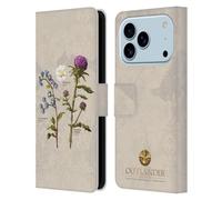 Head Case Designs Licenza Ufficiale Outlander Fiori Grafiche Custodia Portafoglio in Pelle Compatibile con Apple iPhone 17 Pro