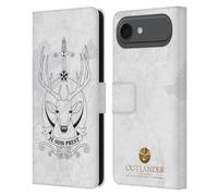 Head Case Designs Licenza Ufficiale Outlander Je Suis Prest Sigilli E Icone Custodia Portafoglio in Pelle Compatibile con Apple iPhone 17 Air