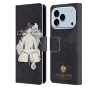 Head Case Designs Licenza Ufficiale Outlander La Dame Blanche Primi Piani Custodia Portafoglio in Pelle Compatibile con Apple iPhone 17 Pro