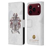 Head Case Designs Licenza Ufficiale Outlander Mackenzie Crest Cavaliere Sigilli E Icone Custodia Portafoglio in Pelle Compatibile con Apple iPhone 18 Pro