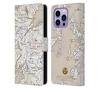 Head Case Designs Licenza Ufficiale Outlander Mappa Sigilli E Icone Custodia Portafoglio in Pelle Compatibile con Apple iPhone 14 PRO Max