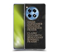 Head Case Designs Licenza Ufficiale Outlander Nomi Grafiche Custodia Cover in Morbido Gel Compatibile con OnePlus Ace 3 5G