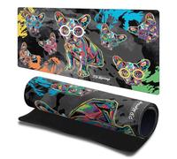 Head Case Designs Licenza Ufficiale P.D. Moreno Bulldog Francese Arte Gotica 23.62 x 11.81 x 0.12 Inches (600 x 300 mm) - L Tappetino per Mouse E Scrivania da Ufficio per Giochi Tastiera PC