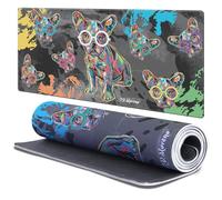 Head Case Designs Licenza Ufficiale P.D. Moreno Bulldog Francese Arte Gotica 37.4 x 15.75 x 0.16 Inches (900 x 400 mm) - XL Tappetino per Mouse E Scrivania da Ufficio per Giochi Tastiera PC