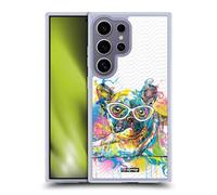 Head Case Designs Licenza Ufficiale P.D. Moreno Bulldog Francese Cani E Gatti Drip Art Custodia in Gel [Protezione di Grado Militare] Compatibile con Samsung Galaxy S25 Ultra