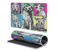 Head Case Designs Licenza Ufficiale P.D. Moreno Cani in Scala di Grigi Arte Gotica 9.84 x 11.81 x 0.12 Inches (250 x 300 mm) - S Tappetino per Mouse E Scrivania da Ufficio per Giochi Tastiera PC