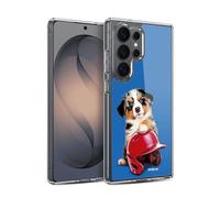 Head Case Designs Licenza Ufficiale P.D. Moreno Casco da Pastore Australiano Cuccioli Sportivi Custodia in Gel [Protezione di Grado Militare] Compatibile con Samsung Galaxy S26 Ultra