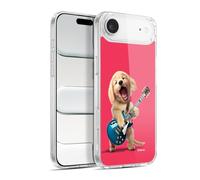 Head Case Designs Licenza Ufficiale P.D. Moreno Golden Retriever Che Suona La Chitarra Grafica Furry Fun Custodia in Gel [Grado Militare] Compatibile Con Apple iPhone 17 Air E Compatibile Con MagSafe