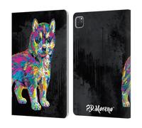 Head Case Designs Licenza Ufficiale P.D. Moreno Husky Colori Pop con Animali Natalizi Custodia Portafoglio in Pelle Compatibile con Apple iPad PRO 11 2020/2021 / 2022
