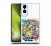 Head Case Designs Licenza Ufficiale P.D. Moreno Kitten Hang Cani E Gatti Drip Art Custodia in Gel [Protezione di Grado Militare] Compatibile con Samsung Galaxy S25 Edge
