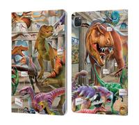 Head Case Designs Licenza Ufficiale P.D. Moreno Museo Scena Dinosauro Custodia Portafoglio in Pelle Compatibile con Apple iPad PRO 11 2020/2021 / 2022