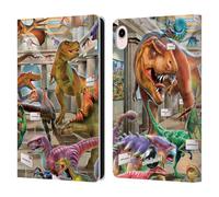 Head Case Designs Licenza Ufficiale P.D. Moreno Museo Scena Dinosauro Custodia Portafoglio in Pelle Compatibile con Apple iPad Mini (2021/2024)