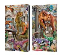 Head Case Designs Licenza Ufficiale P.D. Moreno Museo Scena Dinosauro Custodia Portafoglio in Pelle Compatibile con Apple iPad PRO 11 M4 2024