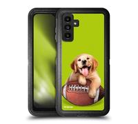 Head Case Designs Licenza Ufficiale P.D. Moreno Pallone da Calcio Golden Retriever Cuccioli Sportivi Custodia Antiurto Ultra Blindata Compatibile con Samsung Galaxy A13 5G (2021)