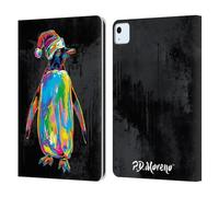 Head Case Designs Licenza Ufficiale P.D. Moreno Pinguino Colori Pop con Animali Natalizi Custodia Portafoglio in Pelle Compatibile con Apple iPad Air 11 2020/2022/2024/2025