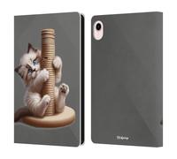 Head Case Designs Licenza Ufficiale P.D. Moreno Porta Filo Gioca a Cat Artwork Custodia Portafoglio in Pelle Compatibile con Apple iPad Mini (2021/2024)