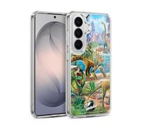 Head Case Designs Licenza Ufficiale P.D. Moreno Predatore e preda Scena Dinosauro Custodia in Gel [Protezione di Grado Militare] Compatibile con Samsung Galaxy S26 Plus