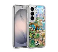 Head Case Designs Licenza Ufficiale P.D. Moreno Predatore e preda Scena Dinosauro Custodia in Gel [Protezione di Grado Militare] Compatibile con Samsung Galaxy S26