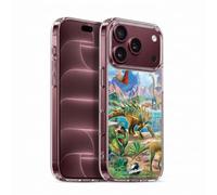 Head Case Designs Licenza Ufficiale P.D. Moreno Predatore e preda Scena Dinosauro Custodia in Gel [Protezione di Grado Militare] Compatibile Con Apple iPhone 18 Pro E Compatibile Con MagSafe