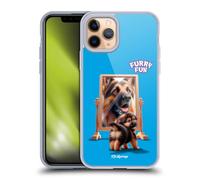 Head Case Designs Licenza Ufficiale P.D. Moreno Specchio da Pastore Tedesco Grafica Furry Fun Custodia in Gel [Grado Militare] Compatibile con Apple iPhone 11 PRO E Compatibile con MagSafe