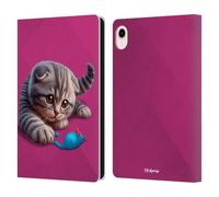 Head Case Designs Licenza Ufficiale P.D. Moreno Topo Giocattolo Gioca a Cat Artwork Custodia Portafoglio in Pelle Compatibile con Apple iPad Mini (2021/2024)