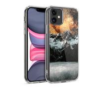 Head Case Designs Licenza Ufficiale Patrik Lovrin Galassia che brucia sopra le montagne Sogno Vs Realtà Custodia in Gel [Grado Militare] Compatibile Con Apple iPhone 11 E Compatibile Con MagSafe