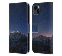 Head Case Designs Licenza Ufficiale Patrik Lovrin Stelle sopra le montagne Cielo Notturno Custodia Portafoglio in Pelle Compatibile con Apple iPhone 15 Plus