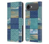 Head Case Designs Licenza Ufficiale Paul Brent Veduta Spiaggia Patchwork Costiero Custodia Portafoglio in Pelle Compatibile con Apple iPhone 17 Air