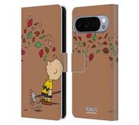 Head Case Designs Licenza Ufficiale Peanuts Autunno Charlie Brown Custodia Portafoglio in Pelle Compatibile con Google Pixel 10 Pro XL
