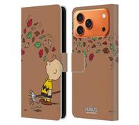 Head Case Designs Licenza Ufficiale Peanuts Autunno Charlie Brown Custodia Portafoglio in Pelle Compatibile con Apple iPhone 17 Pro Max
