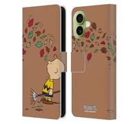 Head Case Designs Licenza Ufficiale Peanuts Autunno Charlie Brown Custodia Portafoglio in Pelle Compatibile con Apple iPhone 17