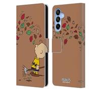 Head Case Designs Licenza Ufficiale Peanuts Autunno Charlie Brown Custodia Portafoglio in Pelle Compatibile con Samsung Galaxy A16 5G