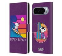 Head Case Designs Licenza Ufficiale Peanuts Beagle Spiaggia Snoopy Aloha Disco Custodia Portafoglio in Pelle Compatibile con Google Pixel 10 Pro XL
