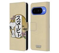 Head Case Designs Licenza Ufficiale Peanuts Boccioli Di Ciliegia 3 Snoopy Orientale Custodia Portafoglio in Pelle Compatibile con Google Pixel 10