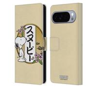 Head Case Designs Licenza Ufficiale Peanuts Boccioli Di Ciliegia 3 Snoopy Orientale Custodia Portafoglio in Pelle Compatibile con Google Pixel 10 Pro XL