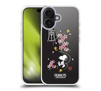 Head Case Designs Licenza Ufficiale Peanuts Boccioli di Ciliegia Snoopy Orientale Custodia in Gel [Protezione di Grado Militare] Compatibile con Apple iPhone 17