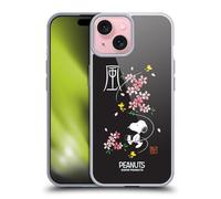 Head Case Designs Licenza Ufficiale Peanuts Boccioli di Ciliegia Snoopy Orientale Custodia in Gel [Protezione di Grado Militare] Compatibile con Apple iPhone 15 E Compatibile con MagSafe