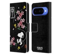 Head Case Designs Licenza Ufficiale Peanuts Boccioli Di Ciliegia Snoopy Orientale Custodia Portafoglio in Pelle Compatibile con Google Pixel 10