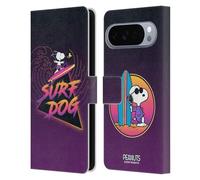 Head Case Designs Licenza Ufficiale Peanuts Cane da surf Snoopy Aloha Disco Custodia Portafoglio in Pelle Compatibile con Google Pixel 10 Pro XL