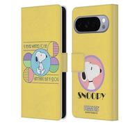 Head Case Designs Licenza Ufficiale Peanuts Cane Snoopy Sogni Deco Custodia Portafoglio in Pelle Compatibile con Google Pixel 10 Pro XL