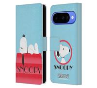 Head Case Designs Licenza Ufficiale Peanuts Casa Snoopy Sogni Deco Custodia Portafoglio in Pelle Compatibile con Google Pixel 10
