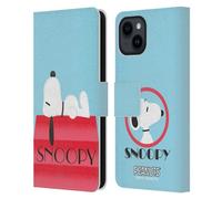 Head Case Designs Licenza Ufficiale Peanuts Casa Snoopy Sogni Deco Custodia Portafoglio in Pelle Compatibile con Apple iPhone 15