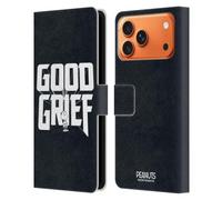 Head Case Designs Licenza Ufficiale Peanuts Charlie Brown Good Grief T-Shirt Rock Custodia Portafoglio in Pelle Compatibile con Apple iPhone 17 Pro Max